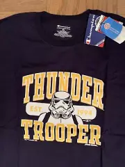 NY YANKEES TRENTON THUNDER STAR WARS T SHIRT XL STORM TROOPER CHAMPION BASEBALL