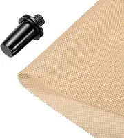 uxcell Speaker Grill Cloth 20 x 63 Inch Stereo Mesh Fabric Protective Dustproof Cloth with Speaker Grill Guides Peg for Home Speaker Repair Light Yellow