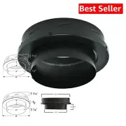 DuraTech 6" Chimney Pipe Finishing Collar with Adapter - Galvalume Safety Design