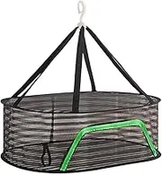 Mesh Drying Rack, Folding Fish Net, Hangable Drying Mesh, Lightweight, Polyester Material, Black, Ideal For Drying Fish, Vegetables, And Fruits At Home Or Outdoors