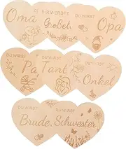 IWOWHERO Wooden Baby Milestone Cards Monthly Sign for Newborn Photo Prop Baby Milestone Record Unique