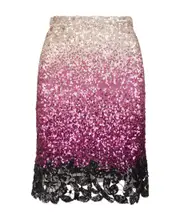 sequinned gradient-effect mini dress IT42 Pink