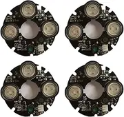 Mellisso 4X 3 Array IR Led Spot Light Infrared 3X IR LED Board for CCTV Cameras Night Vision (53mm Diameter), 750055005