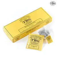 在飛比找momo購物網優惠-【TWG Tea】手工純棉茶包 銀月綠茶 15包/盒(Sil