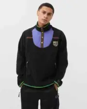 SERGIO TACCHINI X NST2 A$AP NAST Black Fleece Pullover Sweatshirt Large