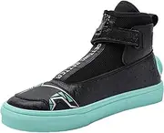 ZHENSI Motorbike Shoes Men Fashion Street Motorcycle Boots Zip Breathable Anti-Slip with Ankle Support Travel Riding Gear