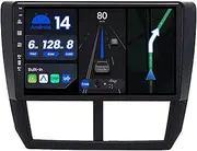 6G+128G - Android 14 IPS Car Stereo for Subaru Forester 3 (2007-2013) - Wireless CarPlay/Android Auto - LED Camera + MIC - 9 Inch 2 Din - DAB Steering Wheel Fast-Boot 360-CAM AHD WiFi