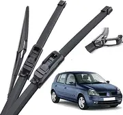 Windscreen Wipers Windshield Windscreen Wiper Blades Car Front Rear Window Wiper,For Renault,For Clio 2 1998 1999 2000 2001 2002 2003 2004 2005