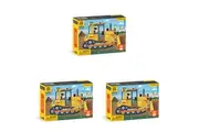 3x 48pc Mudpuppy Kids Children Mini Jigsaw Puzzle Game Toy 20x14cm Bulldozer 4+