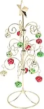 TINEASUR Christmas Tree Decorative Tabletop Trees Gold Display Stand Christmas Tabletop Christmas Balls Artificial Xmas Trees Mini Xmas Trees Ornament Display Stand Metal Colorful