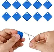 10pcs Needle Threader, Premium Square Automatic Needle Threaders for Hand Sewing Simple Needle Threader Sewing Machine Needle Threader Tool Practical Accessories(Blue)
