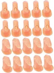 Baluue 20pcs Manicure Fingers Tint Sticker Car Hand Paper Stickers Tips Sticker Decal Sconce Mouse Swirl Bottom Painted Fake Nails Indoor Stickers Vacuum Scissors Tool Washers para Rubber