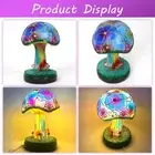 Mushroom Lamp Resin USB Connection Bedside Night Light Table Decoration Gift AUS