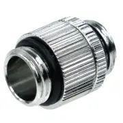 Alphacool HF G1/4" Male to Male Extender Fitting, Rotary, Chrome