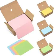 Operitacx Multi-Color Paper Cards 4 Boxes Blank Cards for Writing Drawing Memory Notes DIY