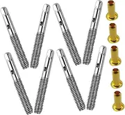 Toyvian 8 Sets Durable Steel Piano Tuning Pins and Screws Kit for Stable String Fixation Fit for Guitars Violins Ukuleles and More Quick Installation and Reliable Performance