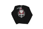 Marvel Girls Ant-Man Helmet Distressed Sweatshirt (Black) (7-8 Years)