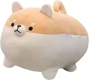 16" Shiba Inu Plush Corgi Plush Stuffed Animal Kawaii Plush Soft Pillow Doll Dog, Dog Plush Toy Gifts for Family, Friends, Kids (Brown)