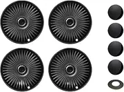 4PCS Hub Cap Compatible for Tesla Model Y Wheel Cap Replacement Automobile 19-Inch Hubcap Full Rim Cover Accessories 2018-2024(Bright Black Grey)