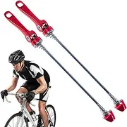 Road Bike Axle, 1 Pair Quick Release Axle with Bolt Lever, Precision Manufactured Smooth Running Axle for Bicycle Maintenance on Road Bike and Mountain Bike