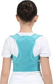 Corrector Correction Children,Back Braces Adjustable Back Support Belt Orthopedic Corset Easy to Use,Blue-Small,Blue-Small