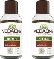 VEDAONE Natural Undiluted Neem Oil Obtained through Cold Pressing Method, 100ml (Pack of 2)