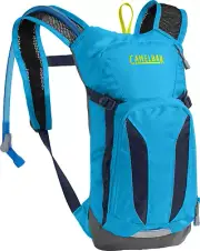 CAMELBAK 115402000 Mini M.U.L.E. 50oz Kid's Hydration Back, Atomic Blue/Navy Blu