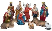 Christmas Nativity Complete Set of 11-Piece El Nacimiento 18" Tall