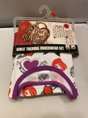 Girls Thermal Underwear Set Kids Size 6 Ever After High NEW