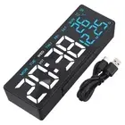 Portable LED Alarm Clock with Date Display and Dual Alarm Capabilities