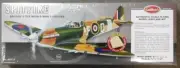 Balsa wood airplane model Supermarine Spitfire Guillows laser cut # 403 LC