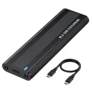 M.2 NVME SATA SSD Enclosure Adapter, 10Gbps Aluminum USB 3.1 Gen 2 Type C Ext...