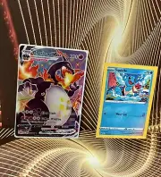 2 Pieces 3D Lenticular Motion Sticker Decal Charizard,Squirtle