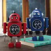 Kids Digital Robot Alarm Clock Yellow - Time Date and Temperature