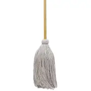 Boardwalk� Mop Head, Cotton, Cut-End, White, #16 Handle Deck, 12/Carton