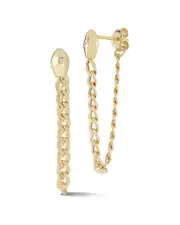 Ember Fine Jewelry 14K 0.03 ct. tw. Diamond Snake Earrings
