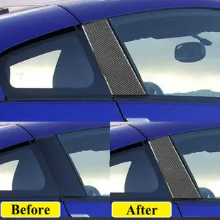 NISSAN 適用於日產 350Z 2003-2009 碳纖維 B 支柱蓋貼紙窗戶門柱裝飾粘貼汽車配件