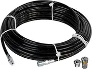 Schieffer 1/8in. x 50ft. 4800 PSI Thermoplastic Sewer Jetter Hose & 5.5 Orifice Button Nose and 5.5 Rotating Nozzles