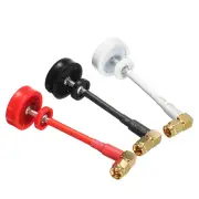Realacc Pagoda Antenna LHCP Right Angle 5.8G 5dBi 50W Omni FPV Antenna SMA/RP-SMA For RC Drone