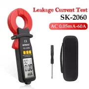 Digital Clamp Meter AC 0.05mA-60A Leakage Current Detect Tester Pliers Ammeter
