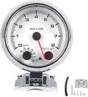 RPM Gauge, Car Tachometer Comes with Special Installation Manual, Tacho Gauge Dial is Illuminated for Easy Reading in The Dark