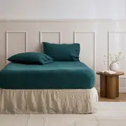 Dark Green Cotton Flannelette Fitted Sheet [ESSBCFFSAW25C]