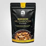 Gucchi Mushroom | Himalayan Kashmiri Morel Mushrooms | Nutrient-Rich, Heart-Healthy, Versatile Culinary Delight, Super Food and Dried Mushroom 1000G