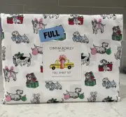 CYNTHIA ROWLEY Christmas Dogs FULL Sheet Set NEW Scottie Bulldog Westie Beagle