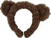 [Generic] Plush Hair Bands | Plush Headband Hair Hoops - Hair Holder Cartoon Hair Bands Elastic Headband Bear Ear Shape, Winter Autumn Fashion Headwear