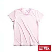 在飛比找蝦皮商城優惠-EDWIN 涼感系列 圓領短袖T恤(淺粉紅)-女款