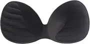 [STKARCV] Push Up Swimsuit Pad Insert Chest Padded Bikini Padded Bra Enhancer Sponge(Black)
