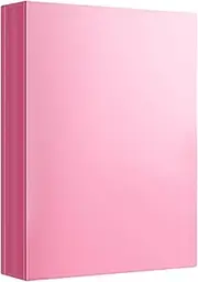 Durdiiy A4 Pocket Display Folders 80 Pockets Project Presentation Folder Individual School Office Document Organiser Book Holder Case with Clear Plastic Sleeves for Painting Artwork Portfolio (Pink)