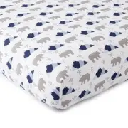 - Trail Mix Crib Fitted Sheet - Fits Standard Crib and Toddler Mattress - Tos...