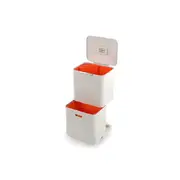 Joseph & Joseph Totem Max 60L Waste & Recycling Bin Garbage Storage w/ Lid Stone